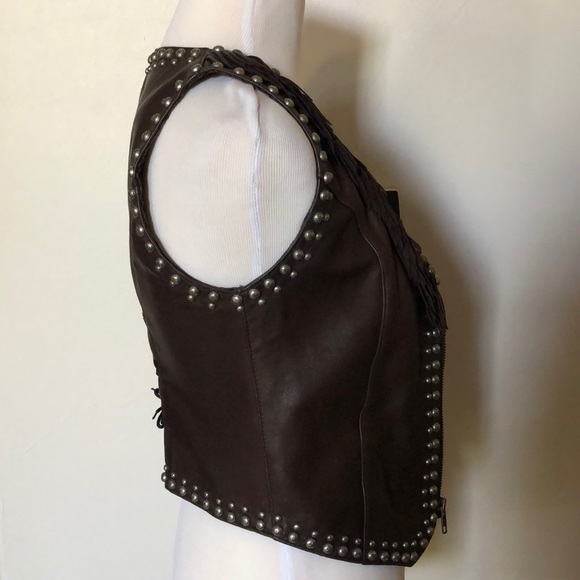 Appaloosa Trading Co Studded Leather Vest - Picture 9 of 10